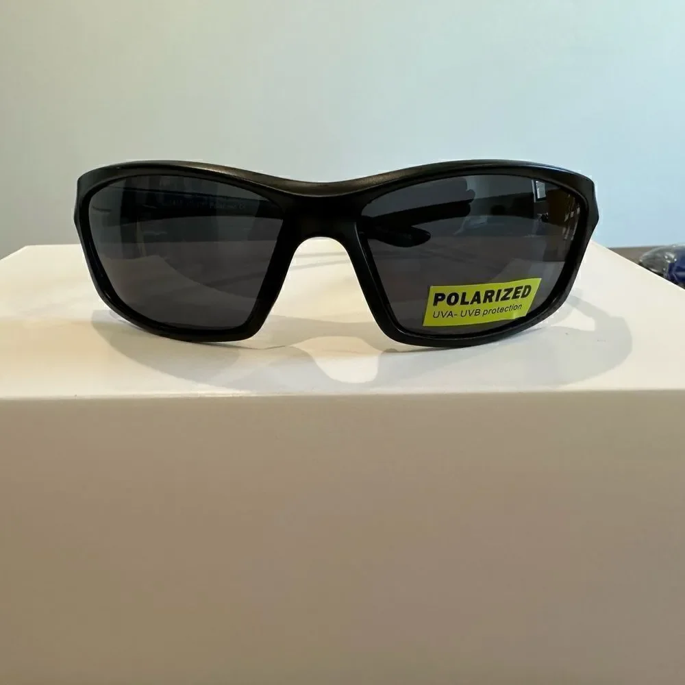 Razor Style Sporty Sunglasses, Plastic Frames, Polarized Lenses, UVA-UVB Protect